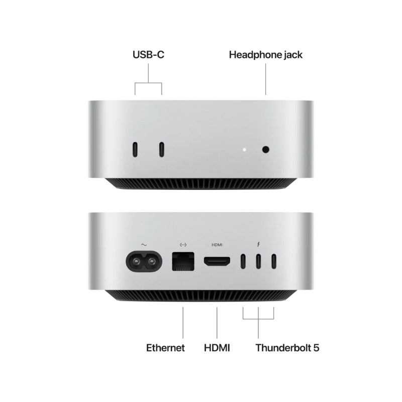 MAC MINI: APPLE M4 PRO CHIP WITH 12‑CORE CPU AND 16‑CORE GPU, 24GB, 512GB SSD MCX44SO/A.