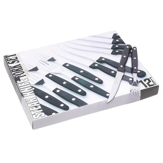 Mainstays Knife Mainstays 12 Piece Steak Knife & Fork Set  MAV7865 (7825779130457)