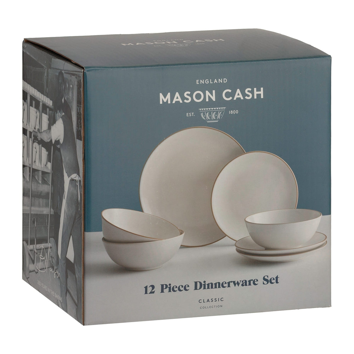 Mason Cash BOWL MIXER Mason Cash Classic Cream Dinner Set 12 Piece MC2001898 (7401140289625)