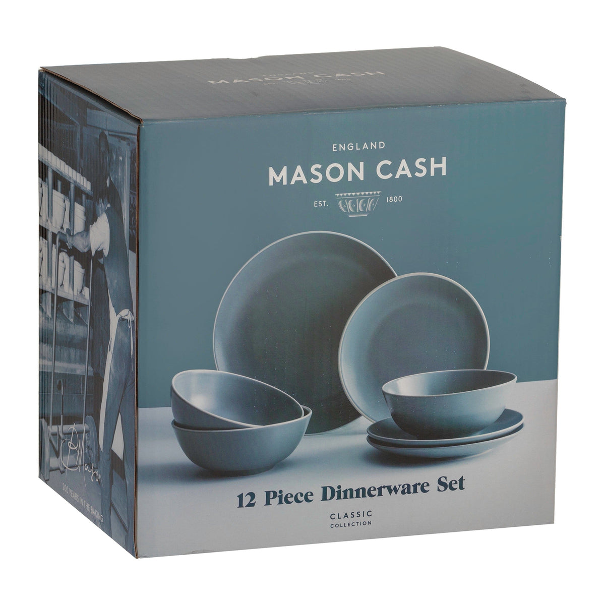 Mason Cash BOWL MIXER Mason Cash Classic Grey Dinner Set 12 Piece MC2001897 (7401134358617)