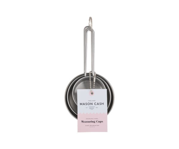 Mason Cash Measuring Mason Cash Measuring Cups Stainless Steel Set of 3 MCB2008070 (7401157132377)