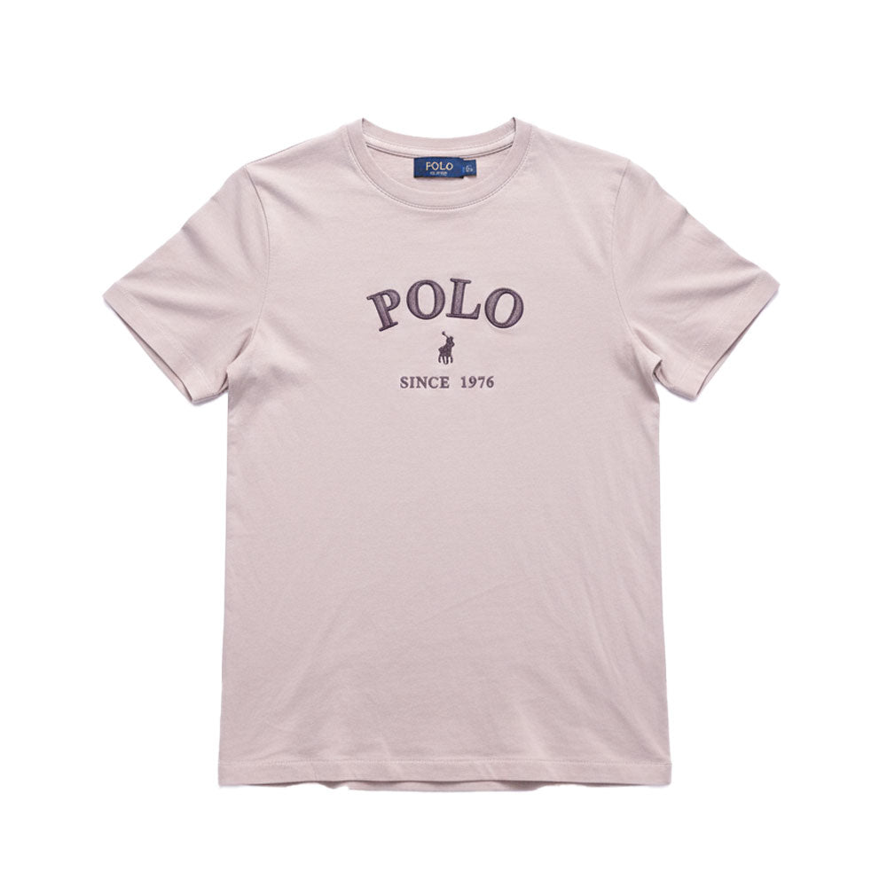 Polo Womens Charli Embroidered T-Shirt In Marshmallow 0070199