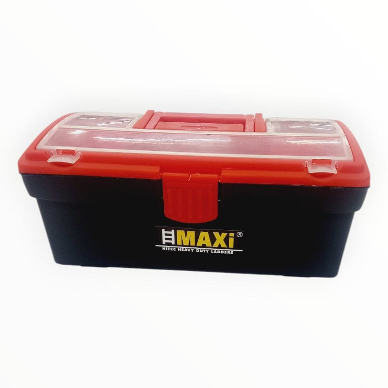 MAXI LADDERS LADDER Maxi Ladders 4x3 Black Steel 3.5 mm Multipurpose Ladder with Tool Box
