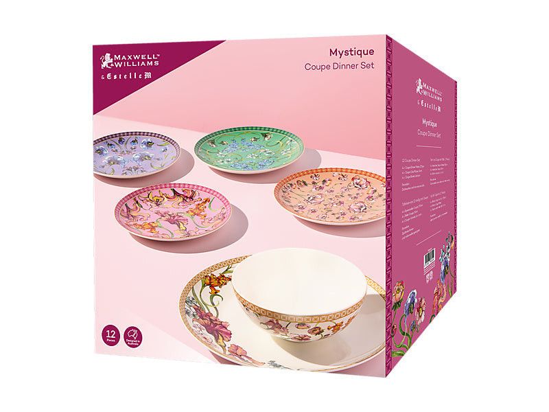 Maxwell & Williams Cake Stand Maxwell & Williams Estelle Michaelides Mystique Coupe Dinner Set 12 Piece YD0210