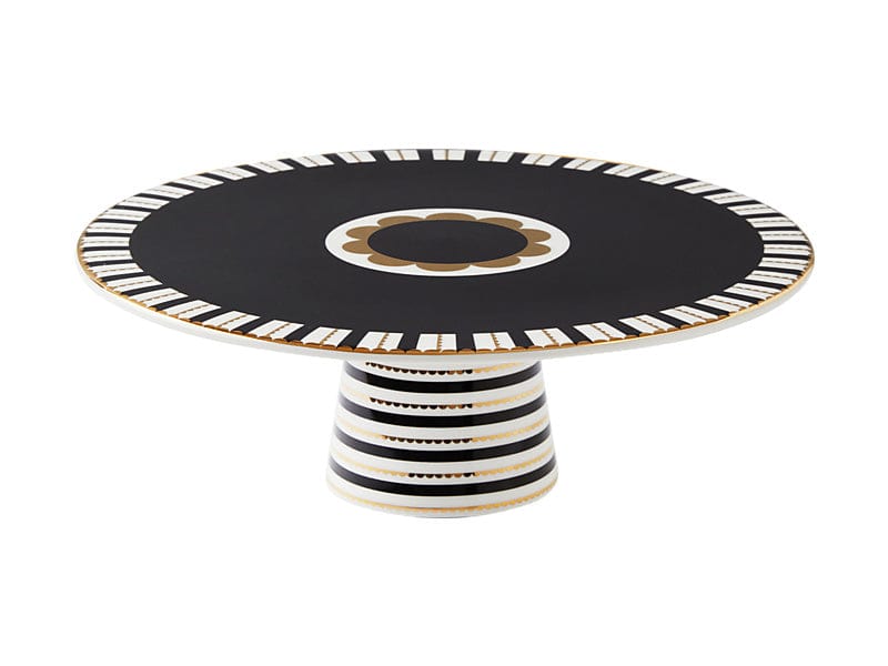Maxwell & Williams CAKE STAND Maxwell & Williams Teas & C’s Regency Footed Cake Stand Black 28cm HV0488