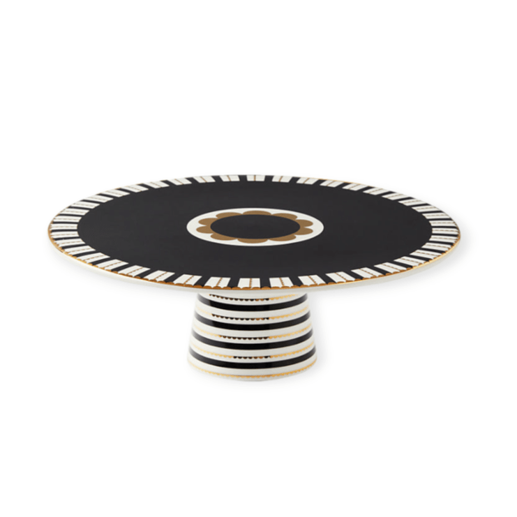 Maxwell & Williams CAKE STAND Maxwell & Williams Teas & C’s Regency Footed Cake Stand Black 28cm HV0488