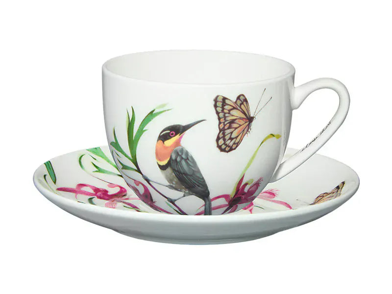 Maxwell & Williams Cup & Saucer Maxwell & Williams Eloise Short Lyric Cup & Saucer Spinebill Honeyeater 240ml YD0216