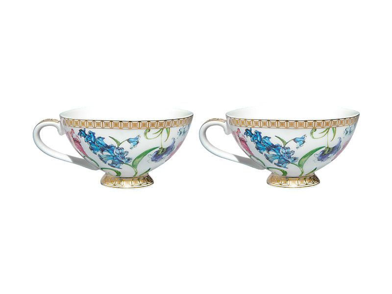 Maxwell & Williams Cup & Saucer Maxwell & Williams Estelle Michaelides Mystique Demi Cup & Saucer Set of 2 90ml White HV0575G