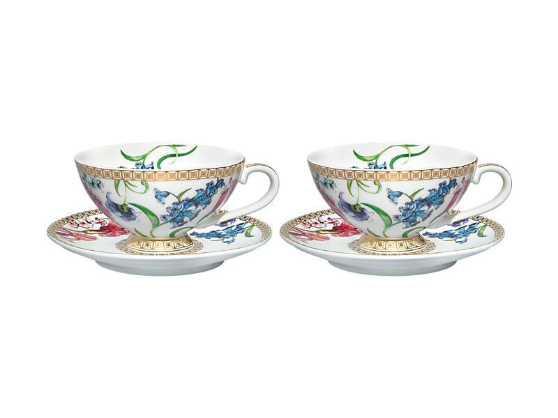 Maxwell & Williams Cup & Saucer Maxwell & Williams Estelle Michaelides Mystique Demi Cup & Saucer Set of 2 90ml White HV0575G