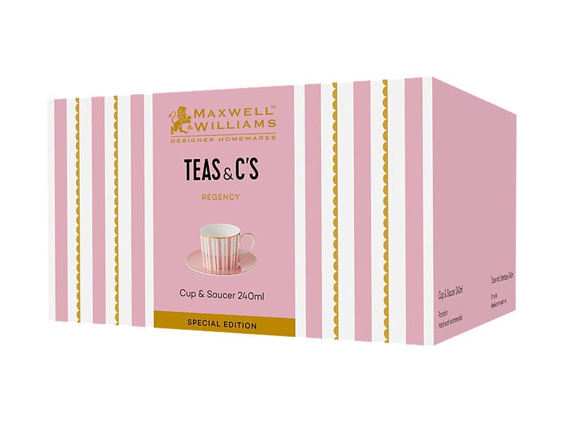 Maxwell & Williams Cup & Saucer Maxwell & Williams Teas & C’s Regency Cup & Saucer Pink 240ml HV0497 (7764508704857)