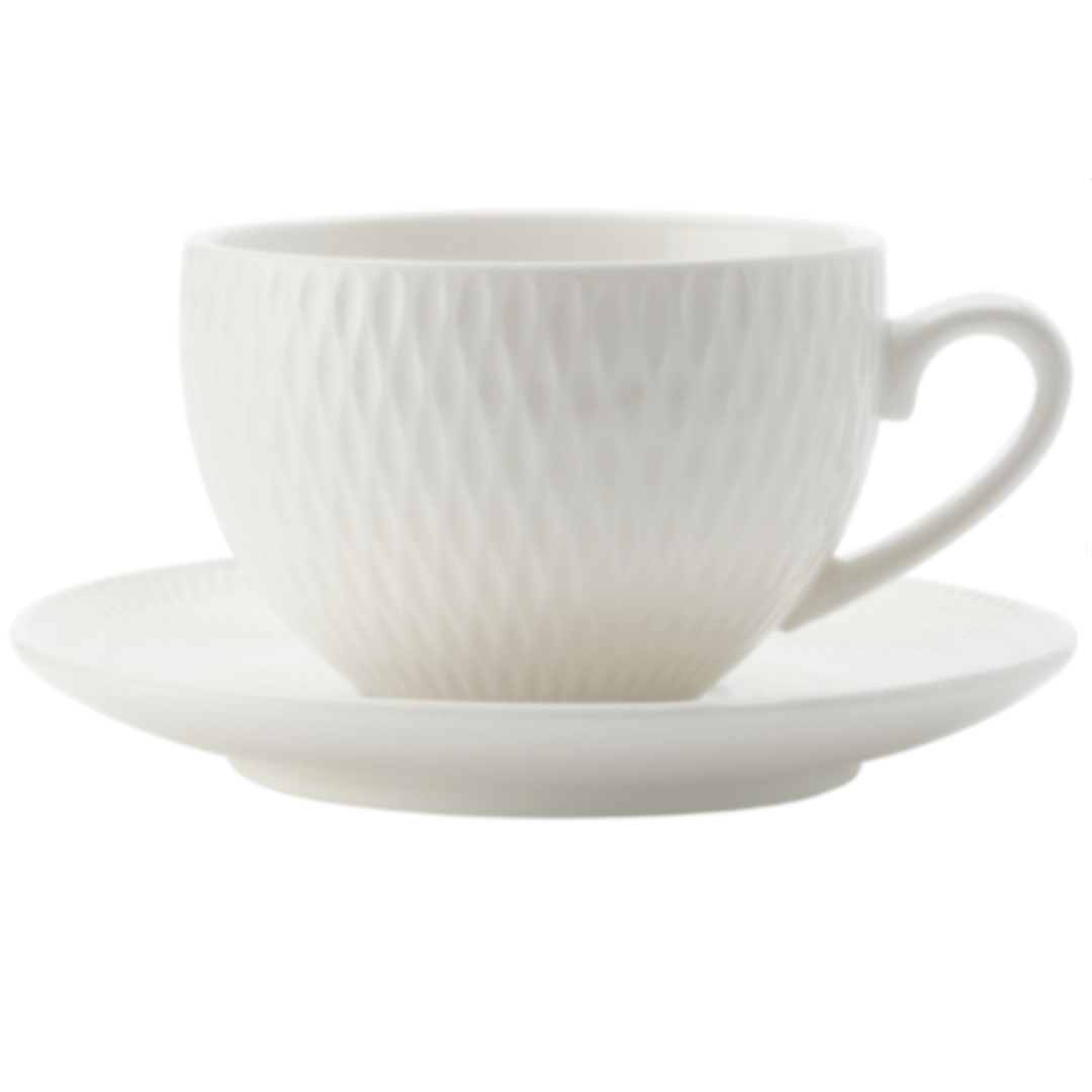 Maxwell & Williams Cup & Saucer Maxwell & Williams White Basics Diamonds Demi Cup & Saucer 90ML DV0029