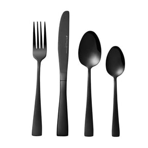 Maxwell & Williams CUTLERY Maxwell & Williams Arden Cutlery Set Shiny Black 16pc MY0014 (7504642867289)