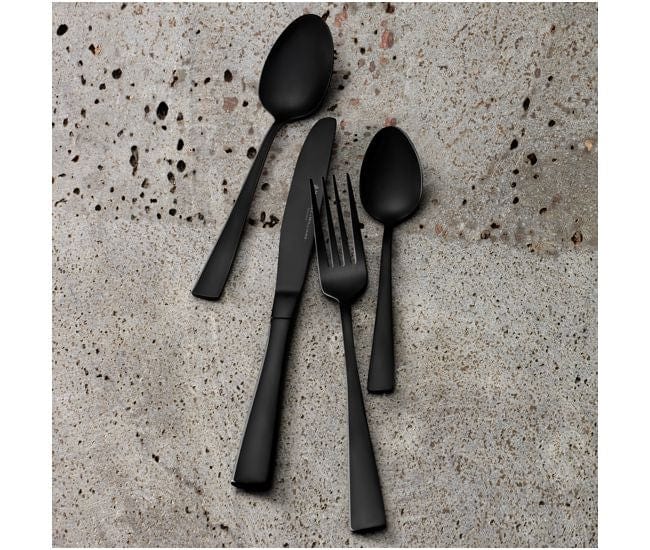 Maxwell & Williams CUTLERY Maxwell & Williams Arden Cutlery Set Shiny Black 16pc MY0014 (7504642867289)