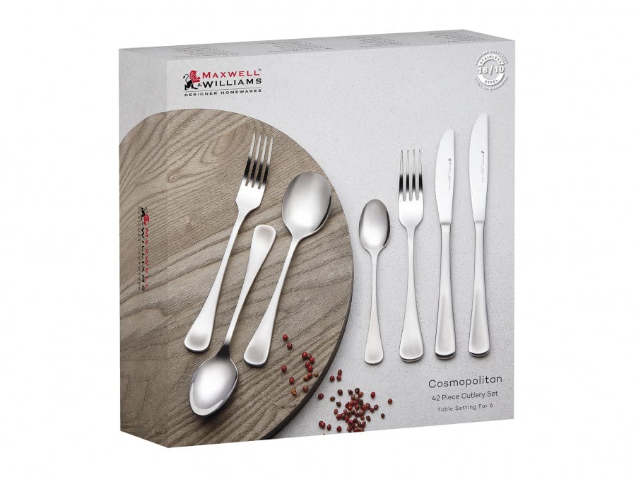Maxwell & Williams CUTLERY Maxwell & Williams Cosmopolitan Cutlery Set 42 Piece HK0139 (7291525202009)