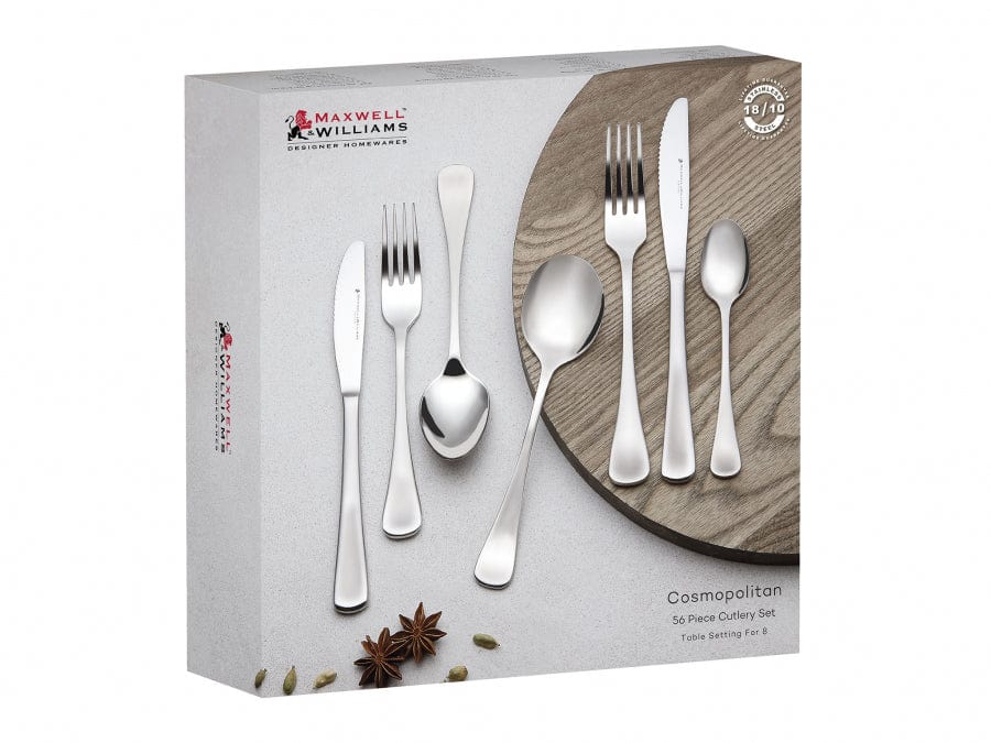 Maxwell & Williams CUTLERY Maxwell & Williams Cosmopolitan Cutlery Set 56 Piece HK0140 (7291526119513)