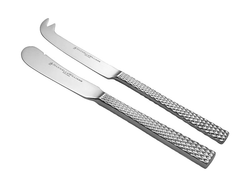 Maxwell & Williams CUTLERY Maxwell & Williams Diamonds Cheese & Pate Knife Set 2 Piece MY0044