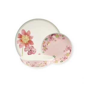 Maxwell & Williams Dinner Plate Maxwell & Williams Primula Coupe Dinner Set 12pc Pink AW0707 (7638521839705)