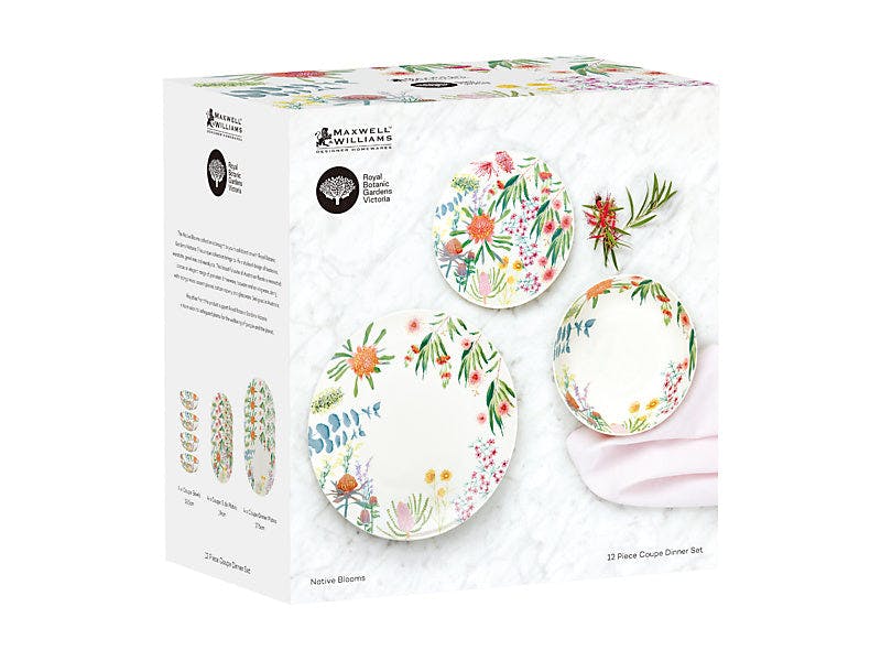Maxwell & Williams Dinner Plate Maxwell & Williams Royal Botanic Gardens Coupe Dinner Set 12pc II0198 (7396769136729)