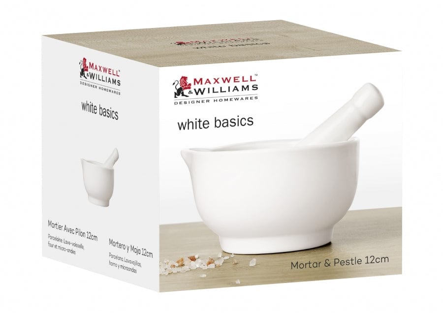 Maxwell & Williams Dinner Plate Maxwell & Williams White Basics Mortar & Pestle 12cm AA1671 (7504888397913)