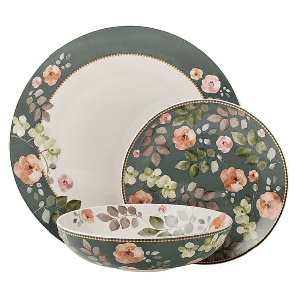 Maxwell & Williams Dinner Set Maxwell & Williams Arcadia Coupe Dinner Set Green 12 Piece YD0036