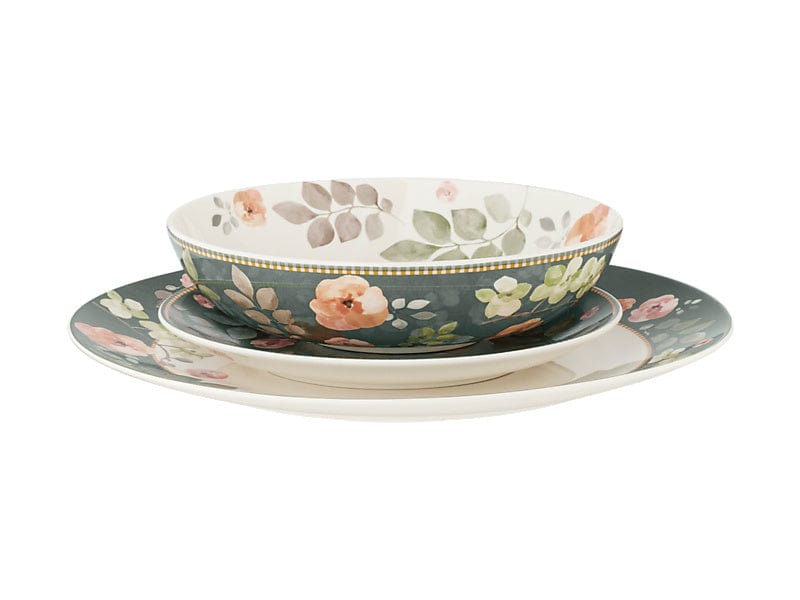 Maxwell & Williams Dinner Set Maxwell & Williams Arcadia Coupe Dinner Set Green 12 Piece YD0036