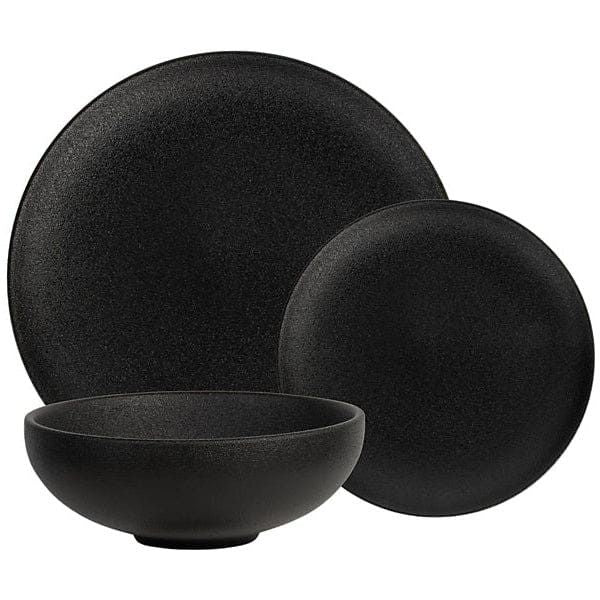 Maxwell & Williams Dinner Set Maxwell & Williams Caviar Black Dinner Set, 12-Piece AX0523