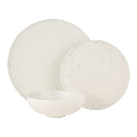 Maxwell & Williams Dinner Set Maxwell & Williams Onni High Rim Dinner Set 12 Piece Speckle AX0546