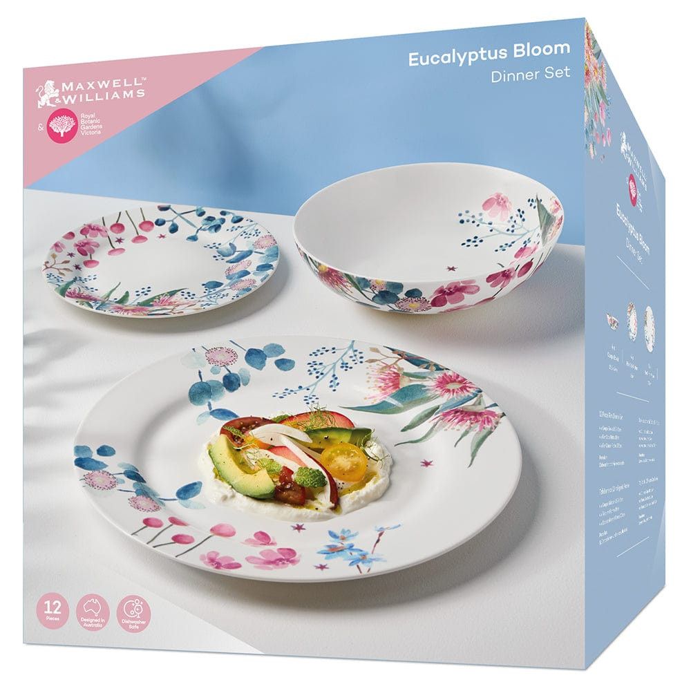 Maxwell & Williams Dinner Set Maxwell & Williams Royal Botanic Gardens Rim Dinner Set 12 Piece YD0152