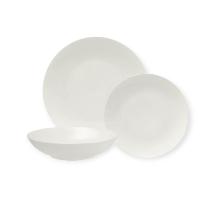 Maxwell & Williams Dinner Set Maxwell & Williams White Basics Coupe Dinner Set 18 Piece WBA0150
