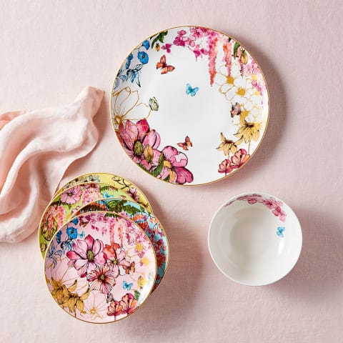 Maxwell & Williams Dinner Set Symphony Spiro White Serving Bowl 24cm SY4733 (7157924724825)