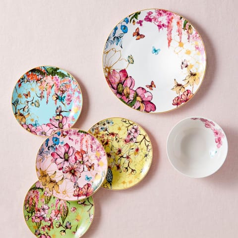 Maxwell & Williams Dinner Set Symphony Spiro White Serving Bowl 24cm SY4733 (7157924724825)