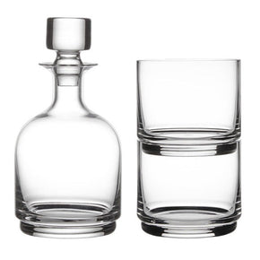 Maxwell & Williams Glasses Maxwell & Williams Diamante Stacked Decanter Set 3pc MQ0076 (7640686657625)