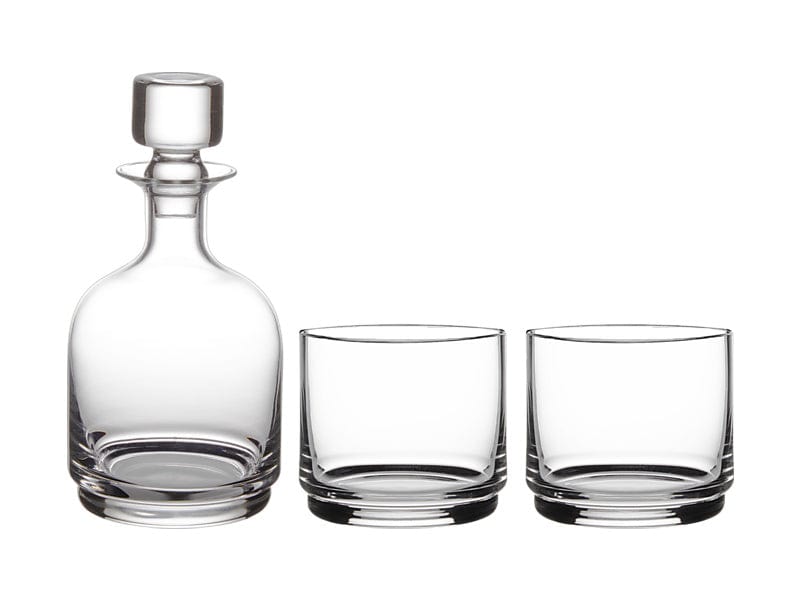 Maxwell & Williams Glasses Maxwell & Williams Diamante Stacked Decanter Set 3pc MQ0076 (7640686657625)