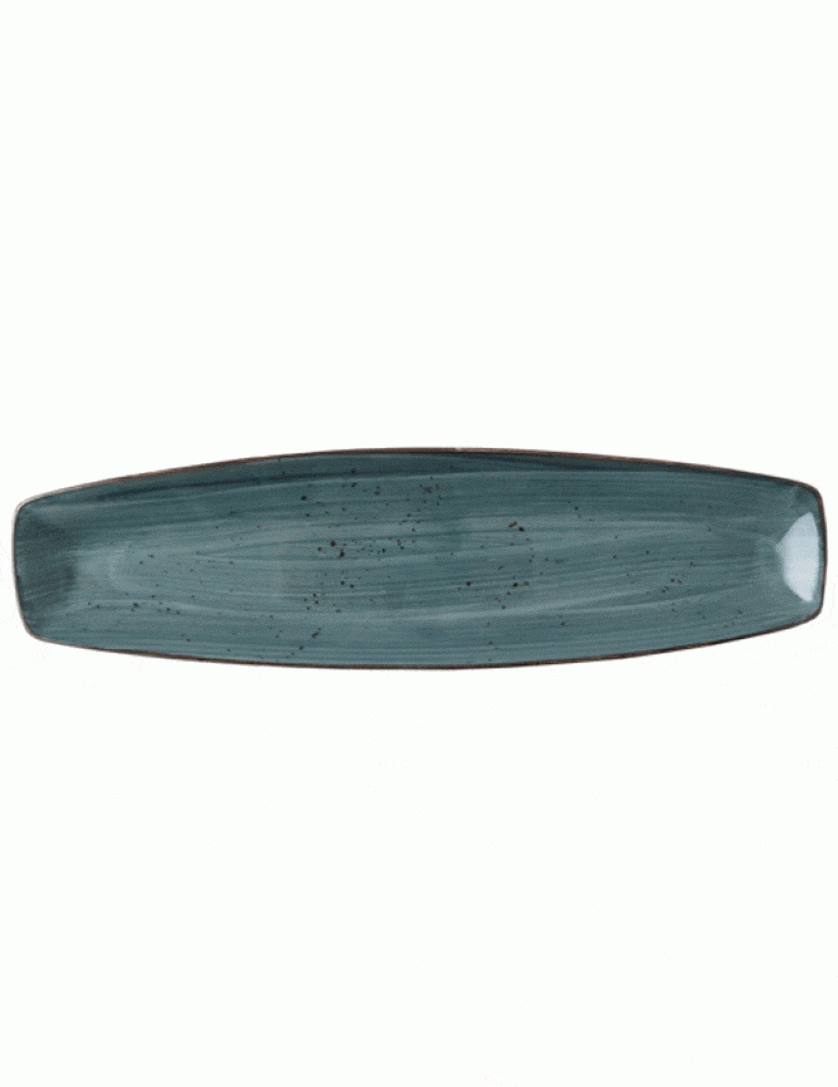 Maxwell & Williams MUG Continental Ele Rustic Blue Curve Platter 36.5 X 15.5cm 32CURV191-03 (6936730796121)