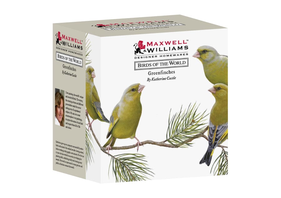 Maxwell & Williams MUG Maxwell & Williams Birds of the World Katherine Castle Mug 300ML Greenfinches