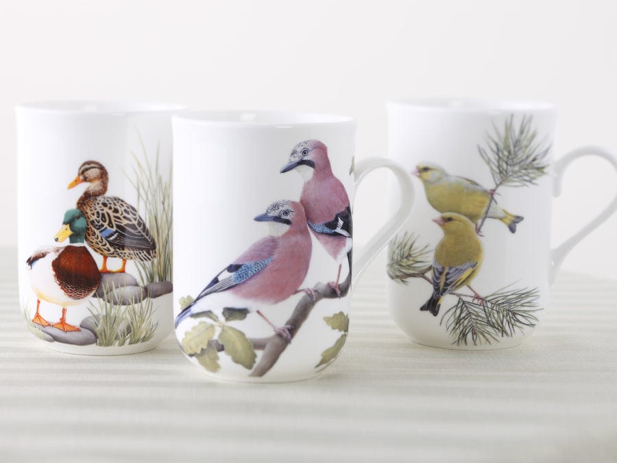 Maxwell & Williams MUG Maxwell & Williams Birds of the World Katherine Castle Mug 300ML Greenfinches