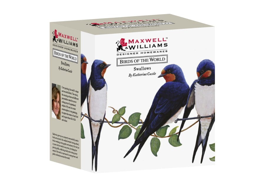 Maxwell & Williams MUG Maxwell & Williams Birds of the World Katherine Castle Mug 300ML Swallows PBW1070