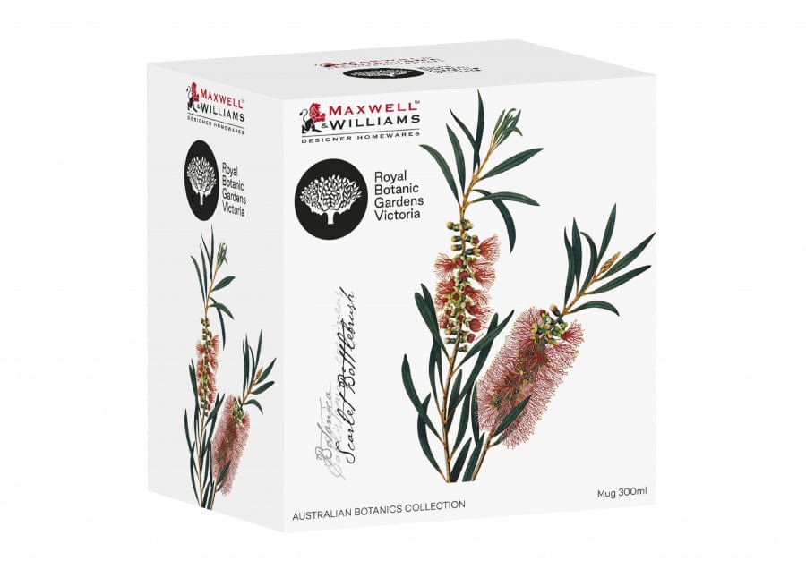 Maxwell & Williams MUG Maxwell & Williams Botanic Mug Bottlebrush 300ML (6936790564953)