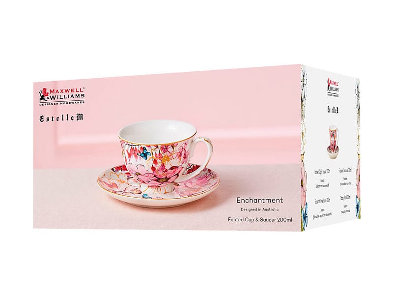Maxwell & Williams MUG Maxwell & Williams Enchantment Footed Cup & Saucer 200ml HV0506