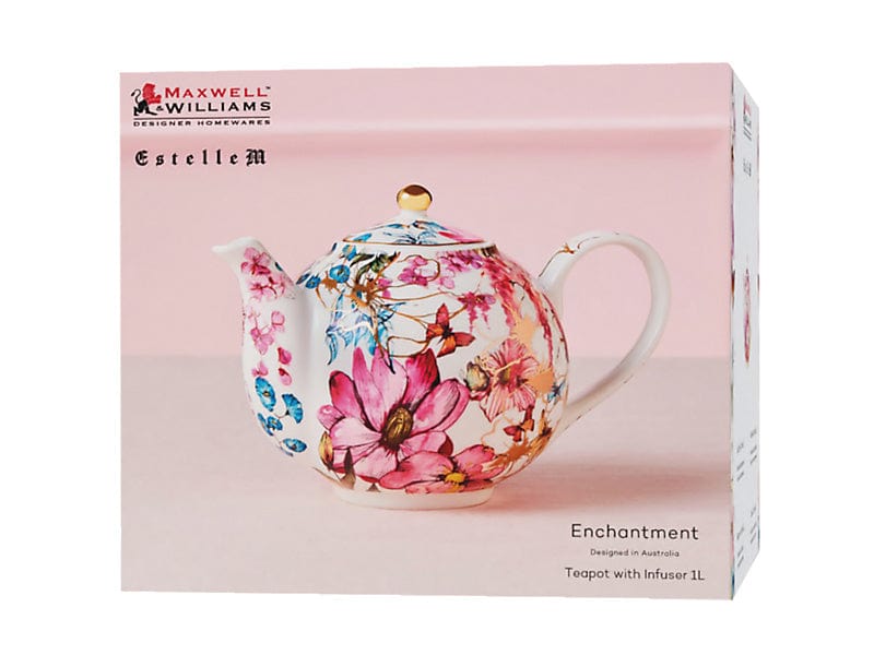 Maxwell & Williams MUG Maxwell & Williams Estelle Michaelides Enchantment Teapot With Infuser 1 Litre HV0507