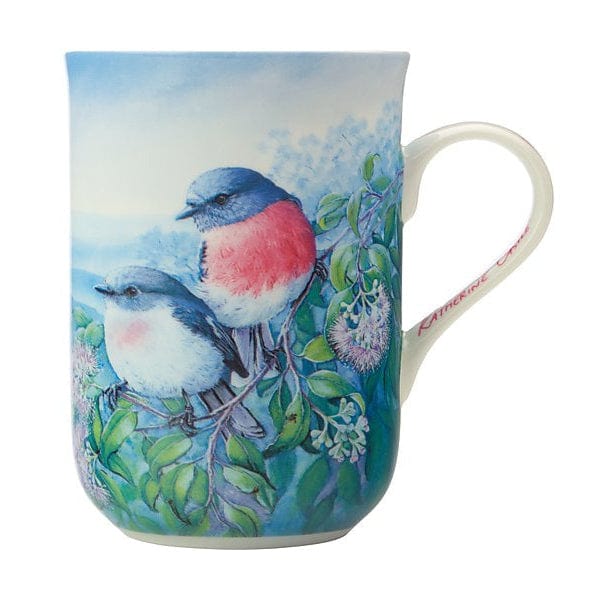 Maxwell & Williams MUG Maxwell & Williams KC Birds Of Australia Mug 300ML Rose Robin