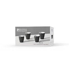 Maxwell & Williams MUG Maxwell & Williams Sala Espresso Cup Set of 4 Black 100ml IB0011