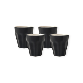 Maxwell & Williams MUG Maxwell & Williams Sala Latte Cup Set of 4 Black 265ml LM0039 (7504616685657)