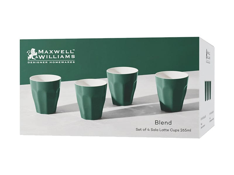 Maxwell & Williams MUG Maxwell & Williams Sala Latte Cup Set of 4 Forest 265ml LM0036 (7504608395353)