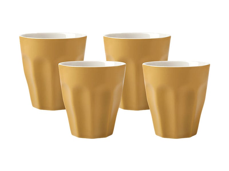 Maxwell & Williams MUG Maxwell & Williams Sala Latte Cup Set of 4 Mustard 265ml LM0037 (7504614162521)