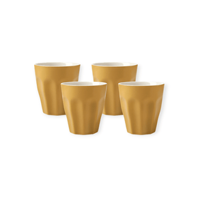 Maxwell & Williams MUG Maxwell & Williams Sala Latte Cup Set of 4 Mustard 265ml LM0037 (7504614162521)
