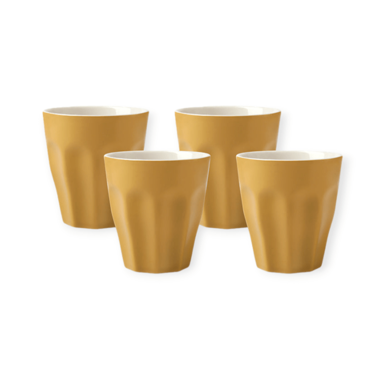 Maxwell & Williams MUG Maxwell & Williams Sala Latte Cup Set of 4 Mustard 265ml LM0037