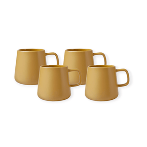 Maxwell & Williams MUG Maxwell & Williams Sala Mug Set of 4 Mustard 375ml DI0425 (7504577593433)