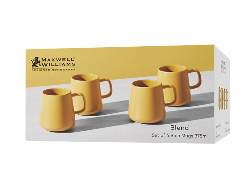 Maxwell & Williams MUG Maxwell & Williams Sala Mug Set of 4 Mustard 375ml DI0425 (7504577593433)