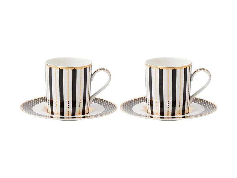 Maxwell & Williams MUG Maxwell & Williams Teas & C’s Regency Demi Cup & Saucer Set of 2 Black 100ml HV0486 (7764328939609)